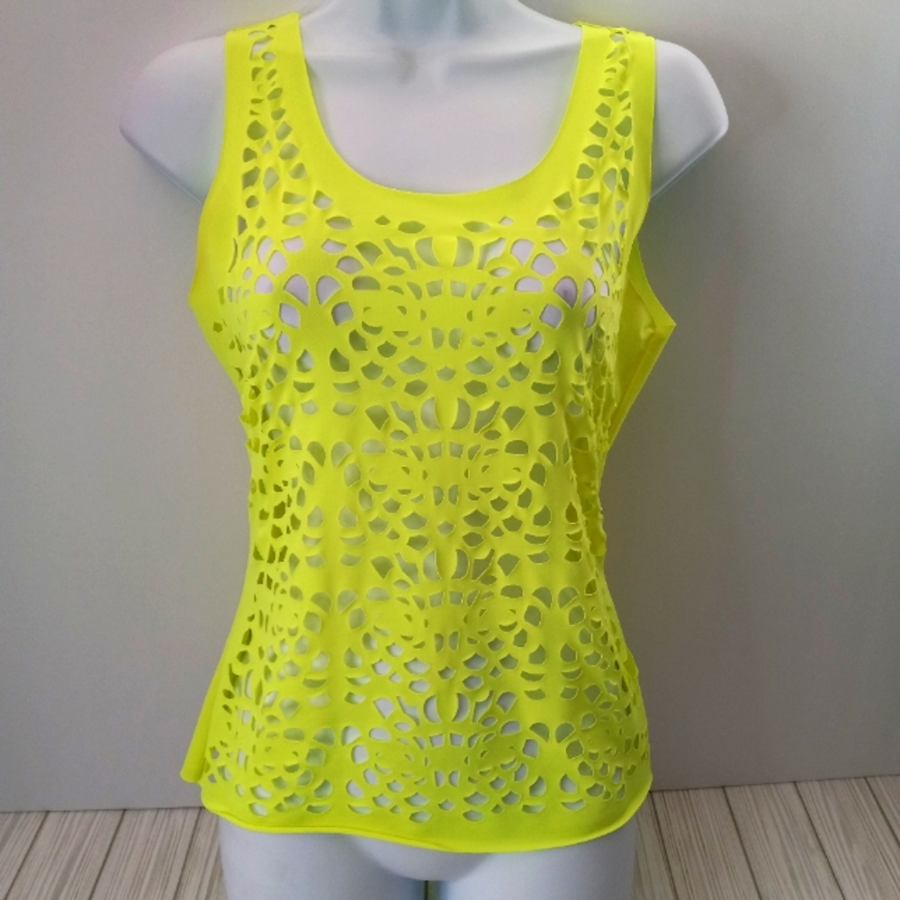 Urban Groove Neon Yellow Rave Tank Top